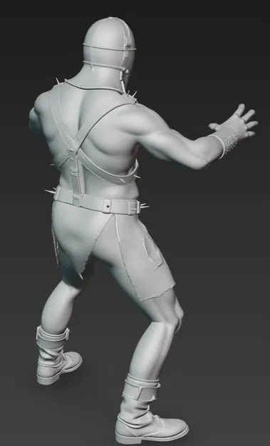 Mô hình 3D nhân vật Humungus - Chiến binh huyền thoại Mad Max 2 - Image 3