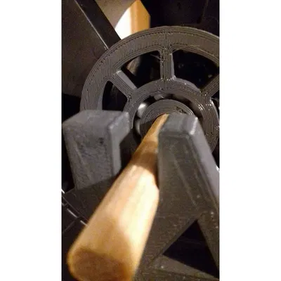 Giá đỡ cuộn Filament sử dụng bi airsoft 6mm