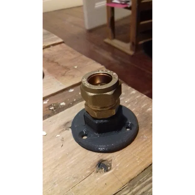 Đế Gắn Tường Cho Đầu Nối Ống Đồng (Copper Compression Fitting Mount) - Image 1