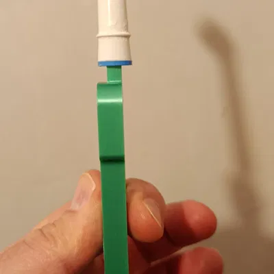 Tay cầm bàn chải vệ sinh tận dụng đầu Oral-B in 3D không cần support