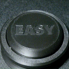Nút bấm 'Easy' in 3D hoàn toàn