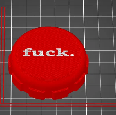 Mô hình 3D nút bấm giải tỏa cảm xúc Fck Button độc đáo