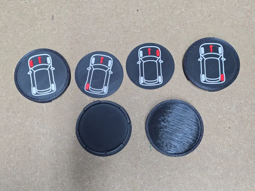 Nắp chụp mâm Audi 61mm đánh dấu vị trí bánh xe - Image 1