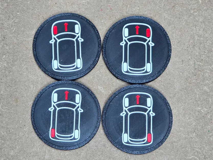 Nắp chụp mâm Audi 61mm đánh dấu vị trí bánh xe - Image 2
