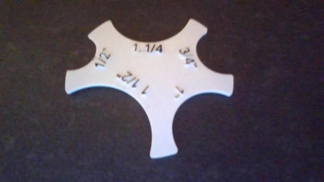 Thước đo bán kính ống nước tiện lợi cho thợ sửa chữa - Image 2