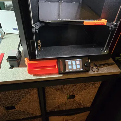 Khay hứng nhựa thải cho máy in 3D Prusa Core One tiện dụng