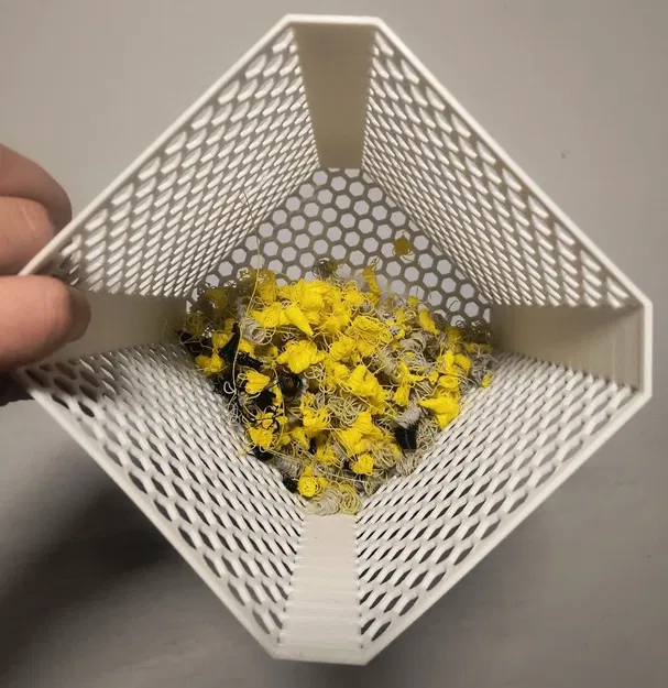 Hex Bin: Thùng đựng nhựa thừa in 3D tiện dụng, không cần support - Image 3