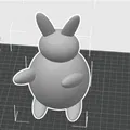 Mô hình chú thỏ trang trí 3D dễ thương - In 3D nhanh chóng - Thumbnail 1