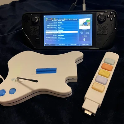 WhamCaster - Thân đàn Mini cho controller Clone Hero/Guitar Hero có cần nhún
