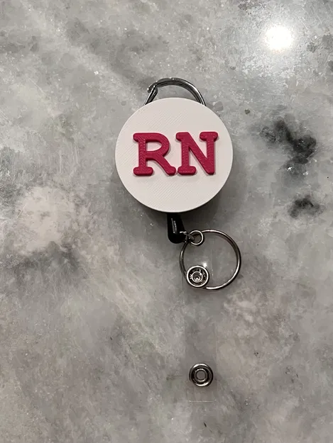 Phụ kiện trang trí cuộn thẻ tên y tá RN (Badge Reel Topper) 3D - Image 1