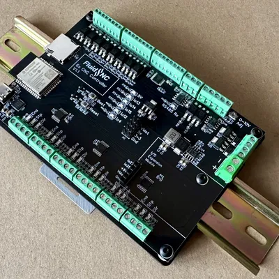 Ngàm gắn thanh ray DIN cho bộ điều khiển CNC 6x FluidNC