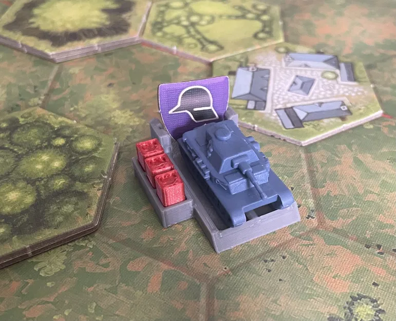 Khay Đựng Xe Tăng Và Đếm Máu Cho Board Game Memoir '44 - Image 1