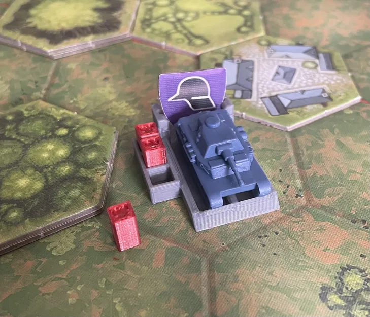 Khay Đựng Xe Tăng Và Đếm Máu Cho Board Game Memoir '44 - Image 2