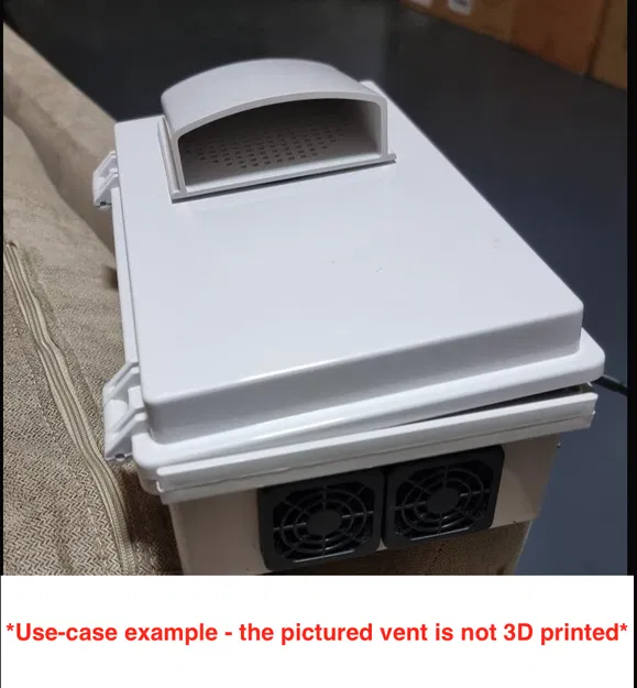 Lỗ thông gió cho tủ máy tích hợp giá gắn quạt 80mm - Image 2