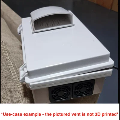 Lỗ thông gió cho tủ máy tích hợp giá gắn quạt 80mm