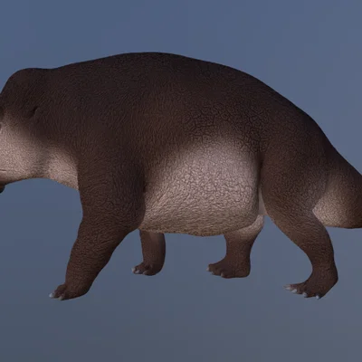 Mô hình 3D Placerias: Tái tạo động vật cổ đại siêu thực