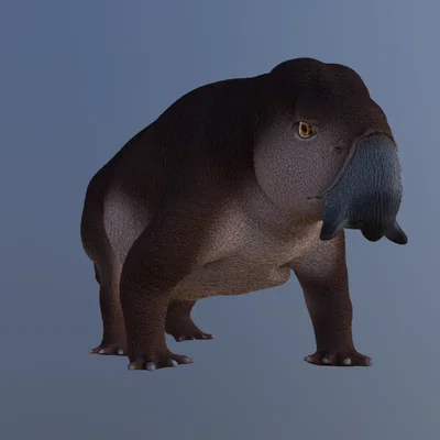 Mô hình 3D Placerias: Tái tạo động vật cổ đại siêu thực