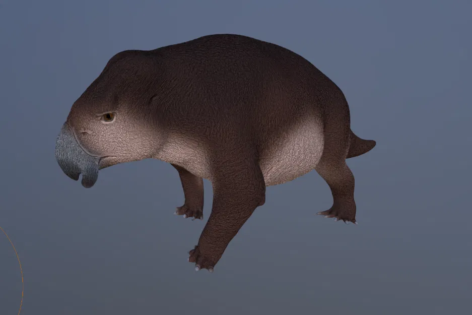 Mô hình 3D Placerias: Tái tạo động vật cổ đại siêu thực - Image 4