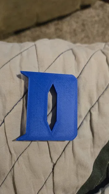 Mẫu in 3D logo trường Duke - Biểu tượng cho fan bóng rổ NCAA - Image 1