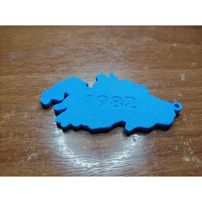 Móc khóa hình quần đảo Malvinas - Argentina