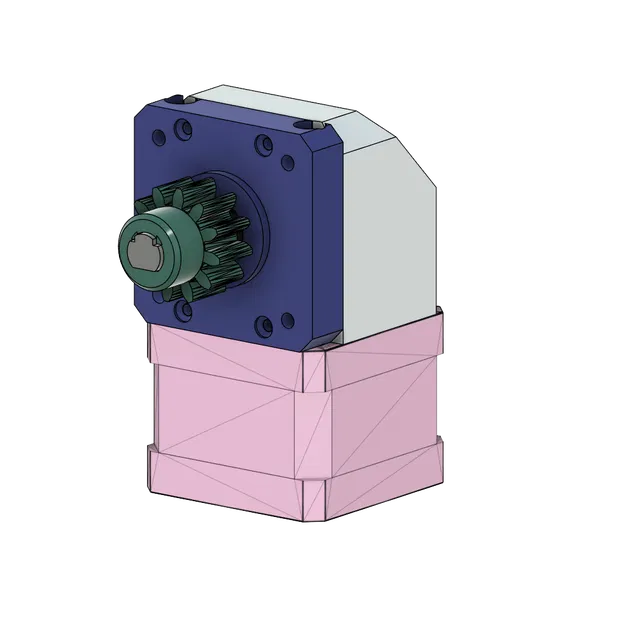 Bộ giảm tốc bánh răng côn 90 độ tỷ lệ 2:1 cho động cơ Nema 17 - Image 1