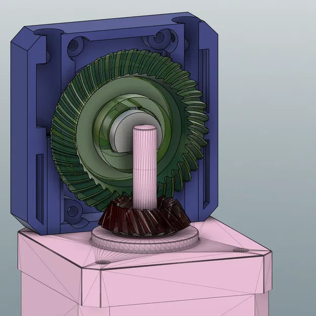 Bộ giảm tốc bánh răng côn 90 độ tỷ lệ 2:1 cho động cơ Nema 17 - Image 3