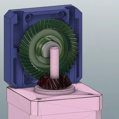 Bộ giảm tốc bánh răng côn 90 độ tỷ lệ 2:1 cho động cơ Nema 17