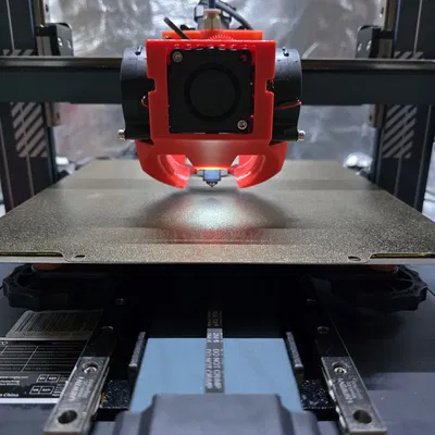 Fan Shroud V5 cho Elegoo Neptune 4 Max/Plus kèm ngàm Beacon/Cartographer và Bowden