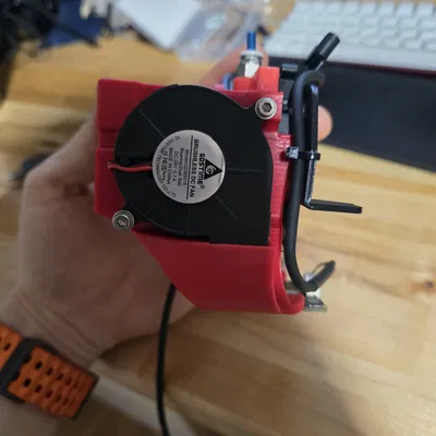 Fan Shroud V5 cho Elegoo Neptune 4 Max/Plus kèm ngàm Beacon/Cartographer và Bowden