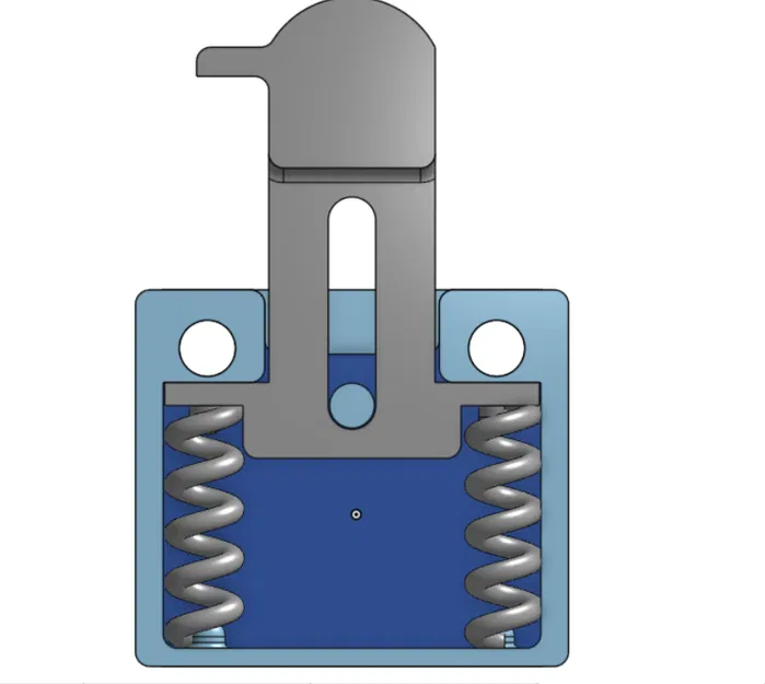 Chốt cài lò xo tự động phiên bản V2 (3d printed latch V2) in 3D - Image 1