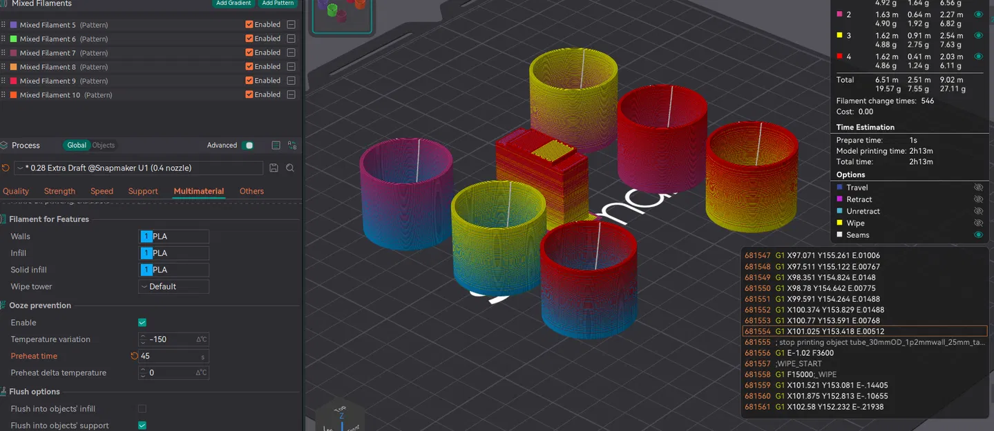 Snorca Full Spectrum - Bản in thử nghiệm phối trộn màu Gradient - Image 1