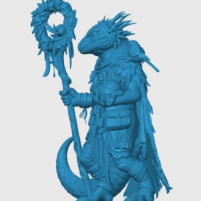 Mô hình Kobold Druid in 3D chi tiết cho game nhập vai RPG