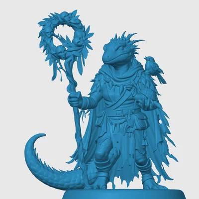 Mô hình Kobold Druid in 3D chi tiết cho game nhập vai RPG