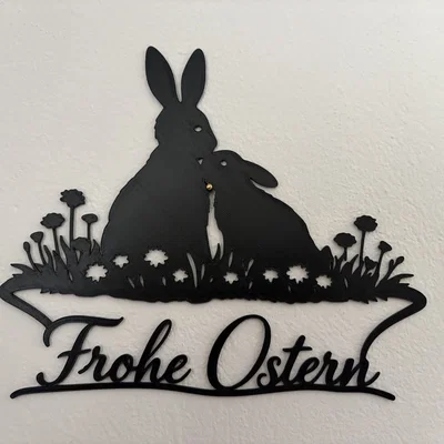 Mô hình trang trí Frohe Ostern