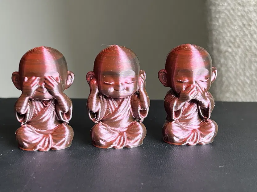 Bộ ba tượng Phật nhỏ thông thái - Image 2