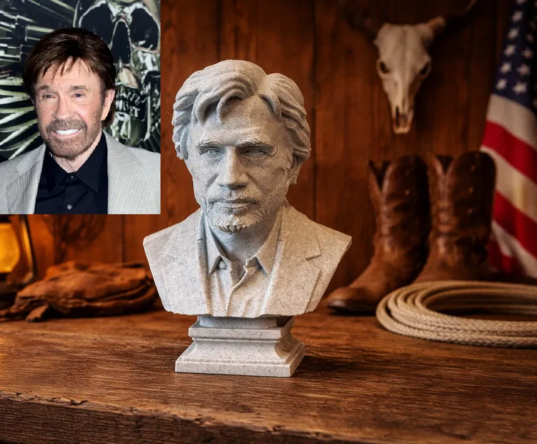 Tượng bán thân Chuck (Carlos Ray) Norris - Image 1