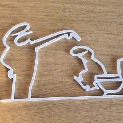 Bảng hiệu nhà vệ sinh v4 - Thiết kế Nam và Nữ