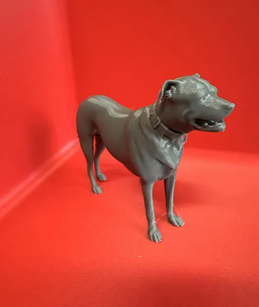 Mô hình chú chó American Staffordshire 3D - Piper độc đáo - Image 1