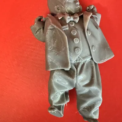 Mô hình em bé mặc vest lịch lãm – File in 3D chi tiết