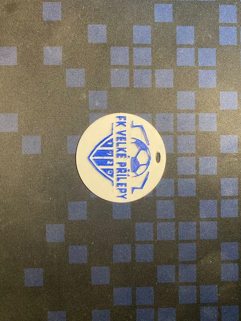 Móc khóa 3D logo câu lạc bộ bóng đá FK Velké Přílepy - Image 1