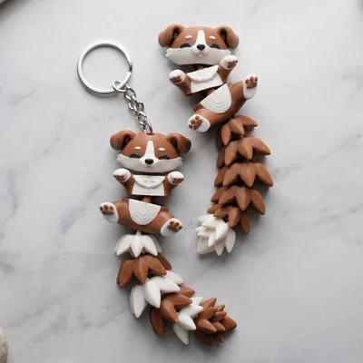 Mô hình Flexi Puppy đáng yêu - Đồ chơi khớp nối / Móc khóa