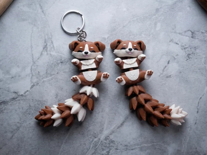 Mô hình Flexi Puppy đáng yêu - Đồ chơi khớp nối / Móc khóa - Image 2