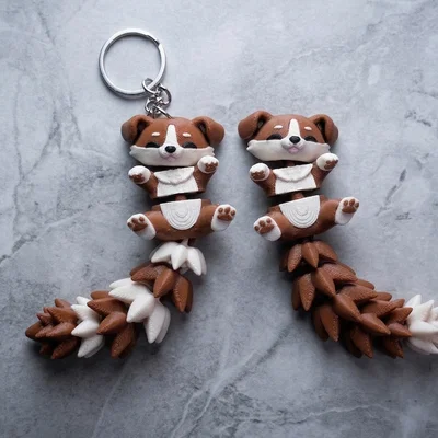 Mô hình Flexi Puppy đáng yêu - Đồ chơi khớp nối / Móc khóa