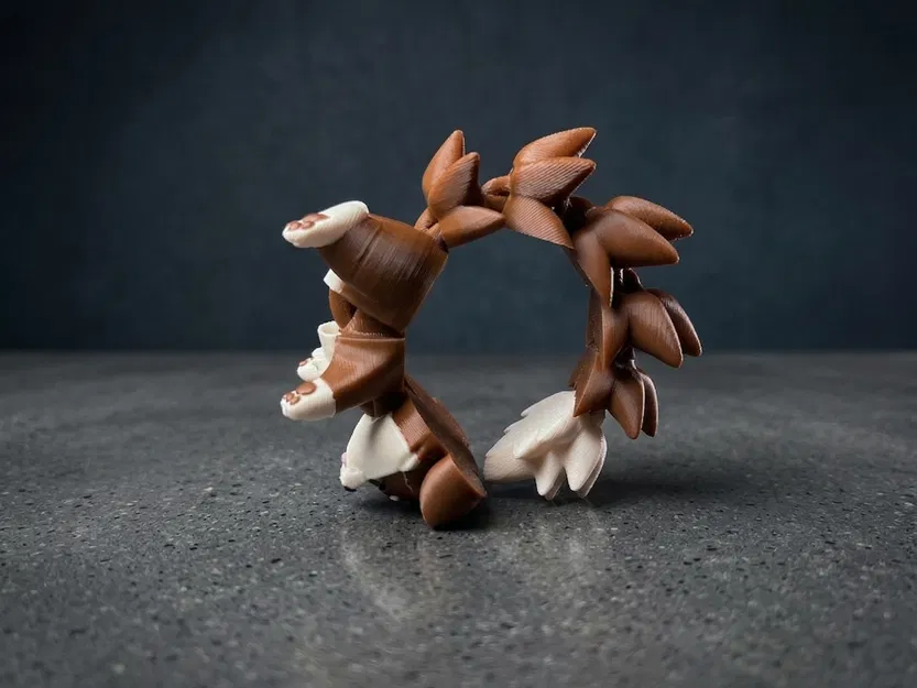 Mô hình Flexi Puppy đáng yêu - Đồ chơi khớp nối / Móc khóa - Image 3