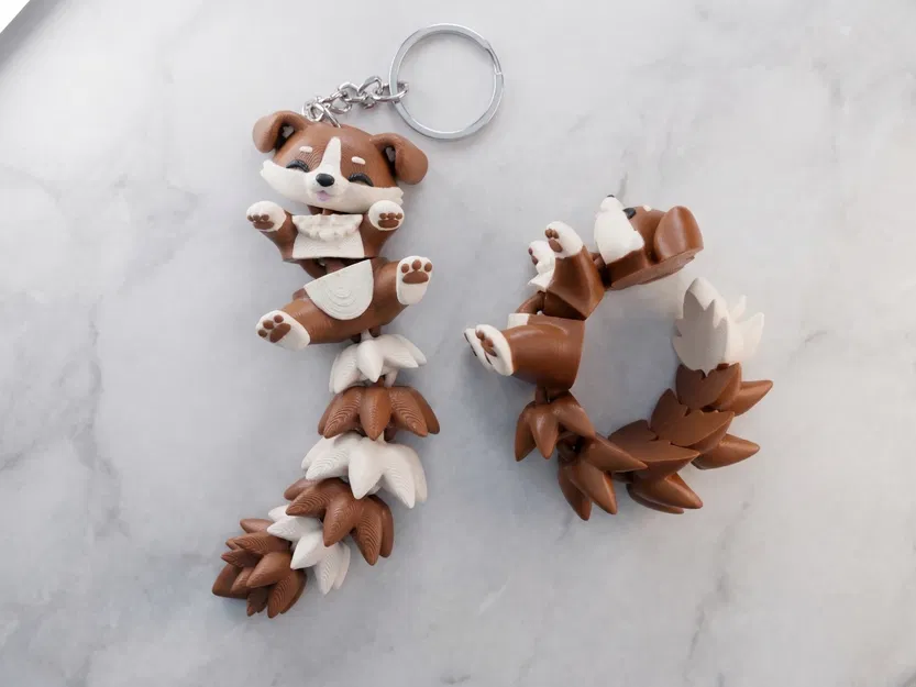 Mô hình Flexi Puppy đáng yêu - Đồ chơi khớp nối / Móc khóa - Image 5