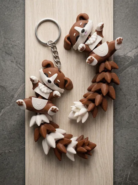 Mô hình Flexi Puppy đáng yêu - Đồ chơi khớp nối / Móc khóa - Image 7