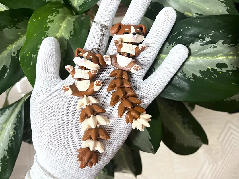 Mô hình Flexi Puppy đáng yêu - Đồ chơi khớp nối / Móc khóa - Image 9