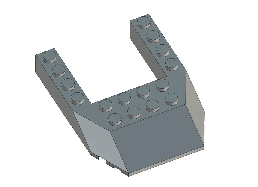 Mô hình LEGO Brick 32084 Wedge 6 x 8 (Có file Fusion) - Tối ưu cho in 3D FDM - Image 1