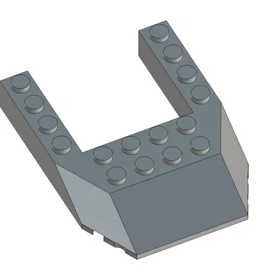 Mô hình LEGO Brick 32084 Wedge 6 x 8 (Có file Fusion) - Tối ưu cho in 3D FDM