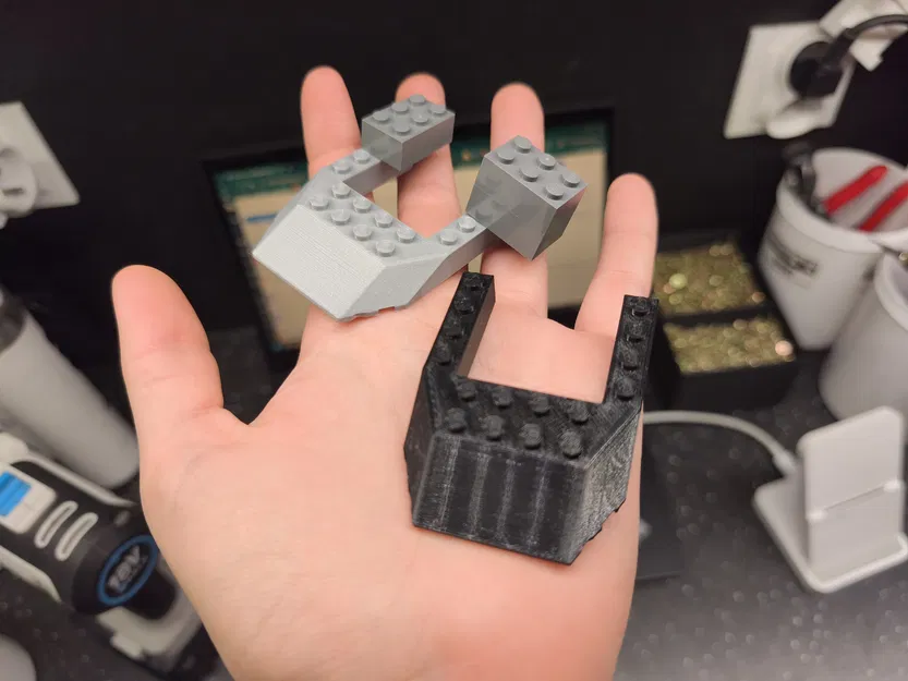 Mô hình LEGO Brick 32084 Wedge 6 x 8 (Có file Fusion) - Tối ưu cho in 3D FDM - Image 2